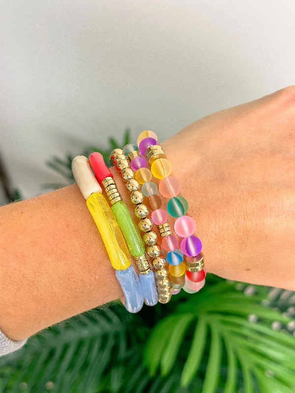 Shimmer Summer Stack Bracelet Set