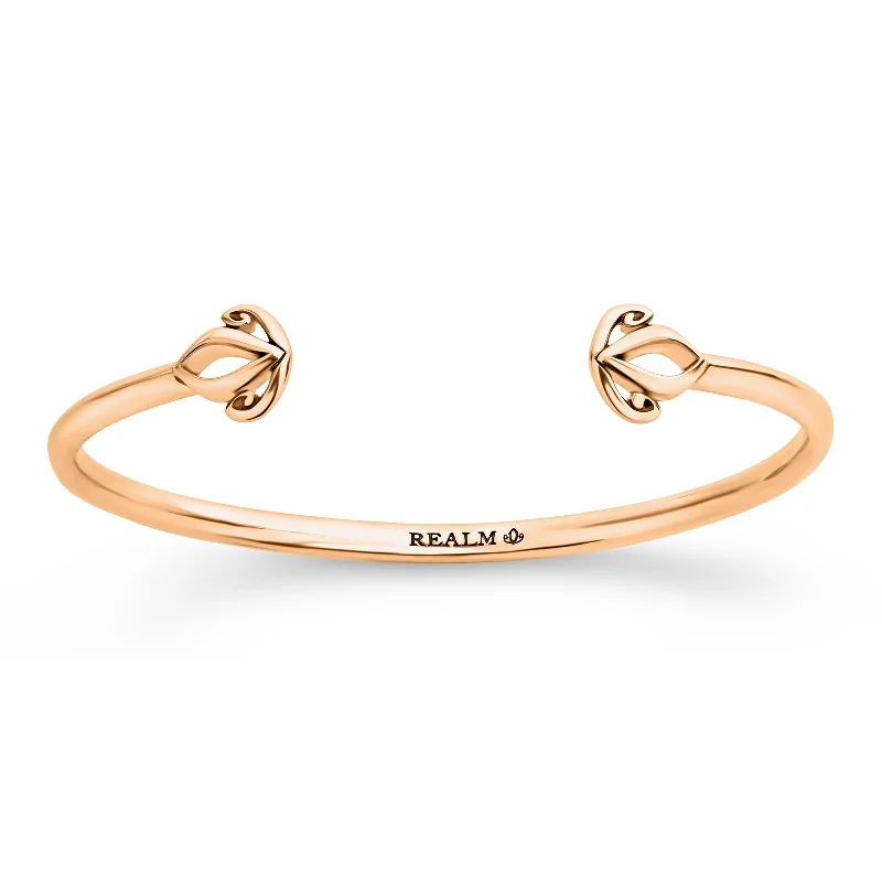 Duet Cuff 9mm - 18K Rose Gold Vermeil