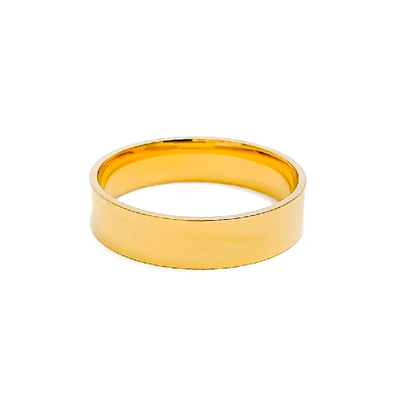 Elegant Plain 22k Gold Band