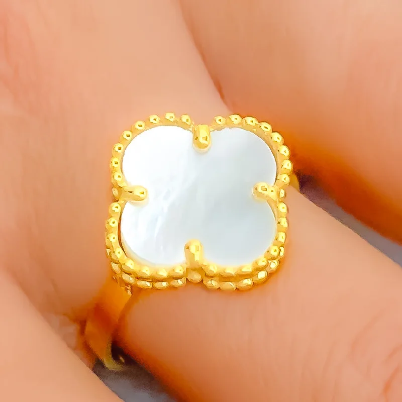 Attractive Smooth 21K Gold Ring - Size 8