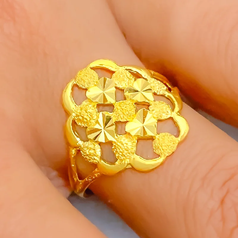 Unique Intricate 22k Gold Ring