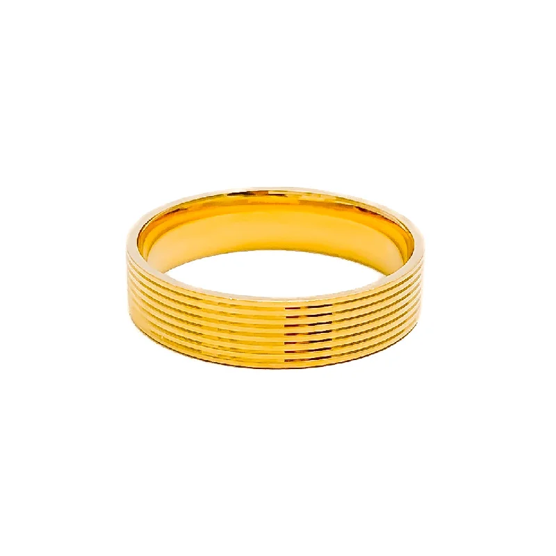 Classic Radiant 22k Gold Band