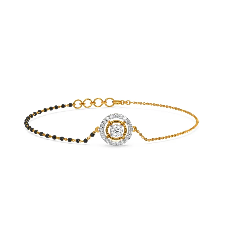 Rowena Solitaire Mangalsutra Bracelet