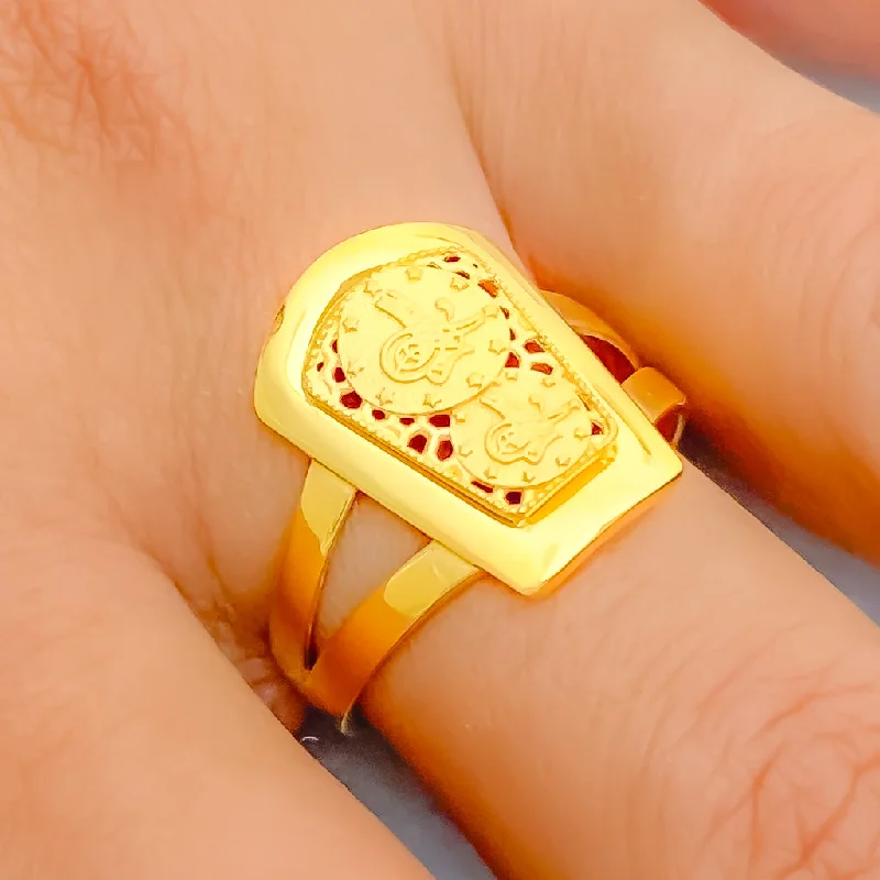 Sleek Sophisticated 22k Gold Ring