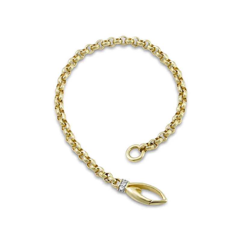 Everyday Chain Bracelet - 18K Gold Vermeil + CZ Blanc