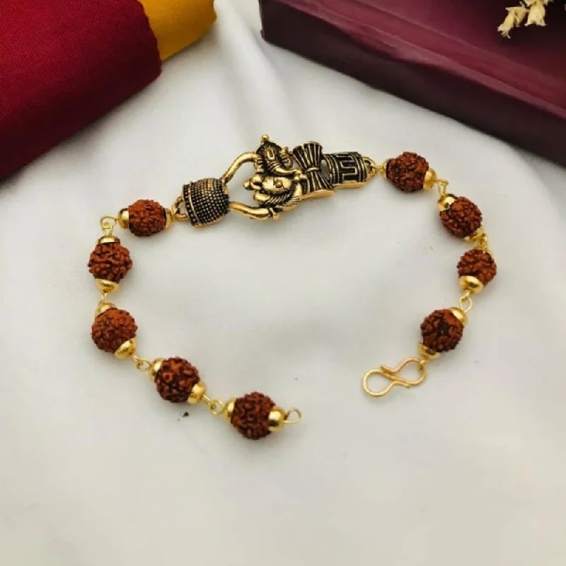 H K Fashion Gold Plated (Assorted Design) Spiritual Rakhi Bracelets