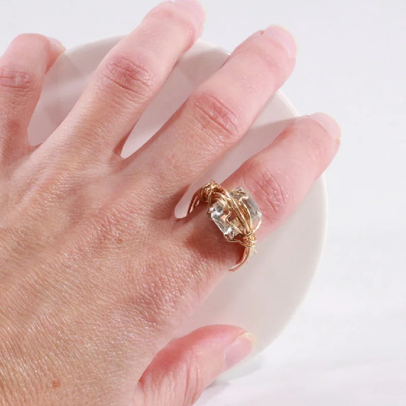 Square Cut Fantasy - Vintage Cocktail Ring