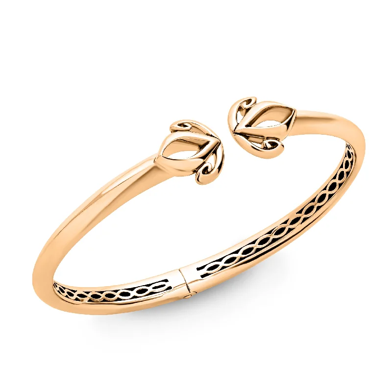 Duet Marquise Cuff 13mm - 18K Rose Gold Vermeil