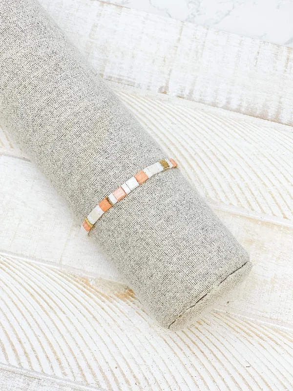 Tilu Stretch Bracelet - Peach