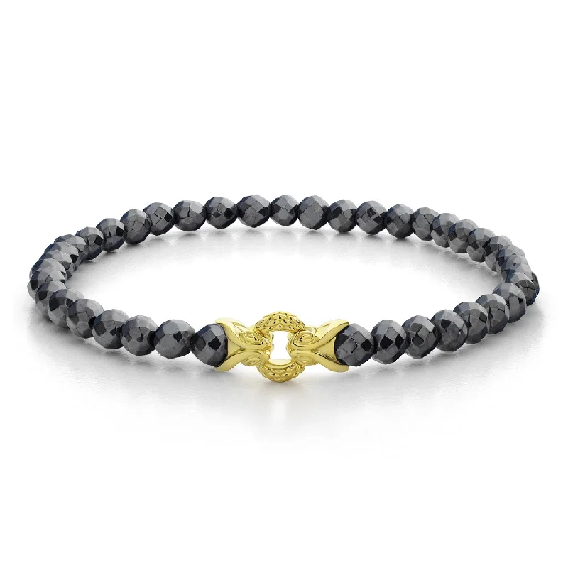 Bond Bracelet - 18K Gold Vermeil + Hematite