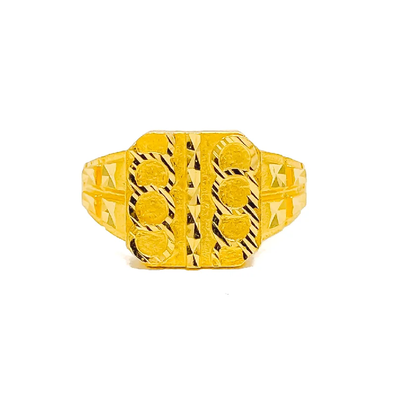 Classic Radiant Men's 22k Gold Ring