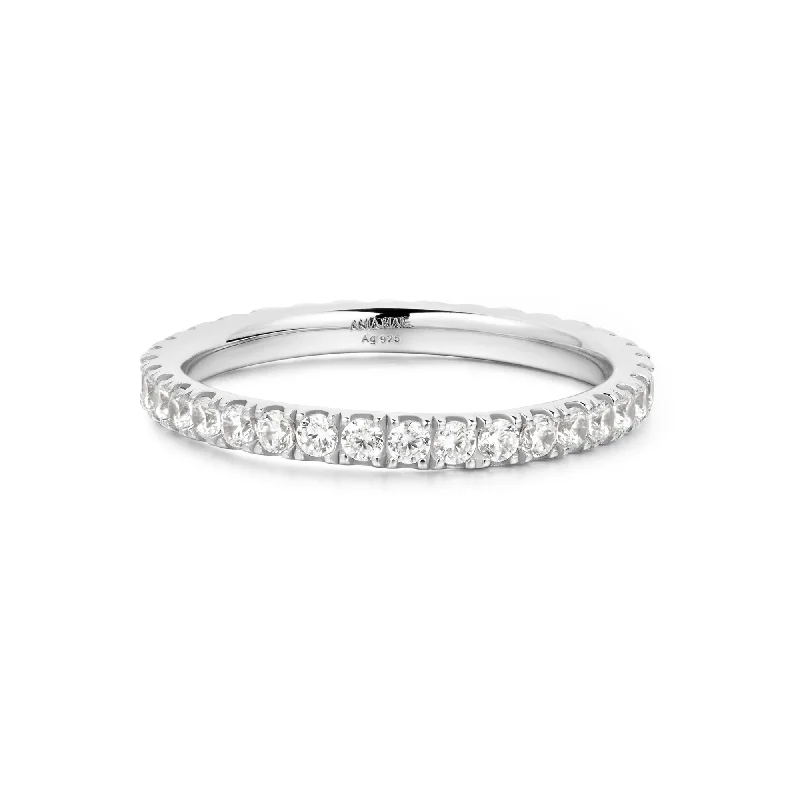 Silver Pave Ring