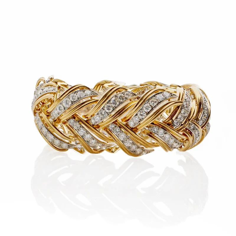 André Vassort Gold and Diamond Bracelet