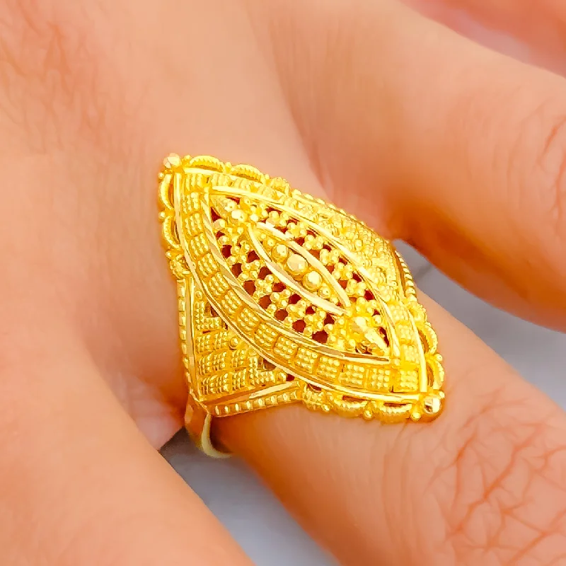 Palatial Ornate 22K Gold Ring