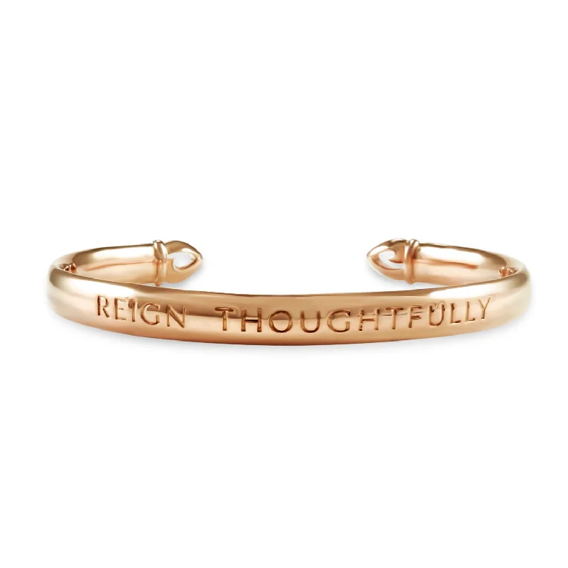 Reign Thoughtfully Cuff - 18K Rose Gold Vermeil