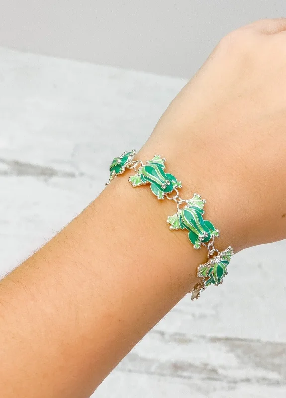 Magnetic Enamel Bracelet - Frog