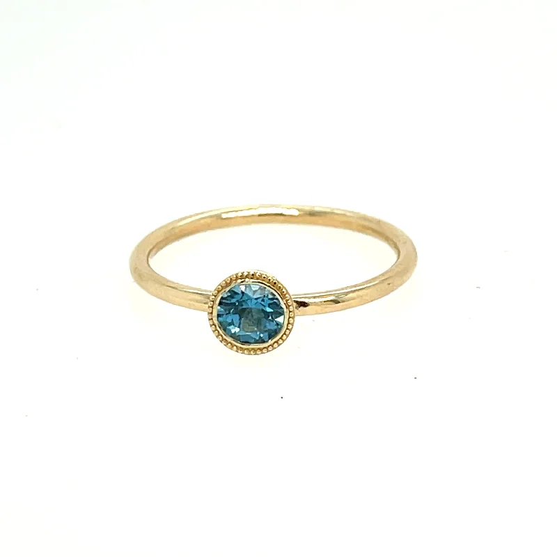 Swiss Blue Topaz Ring