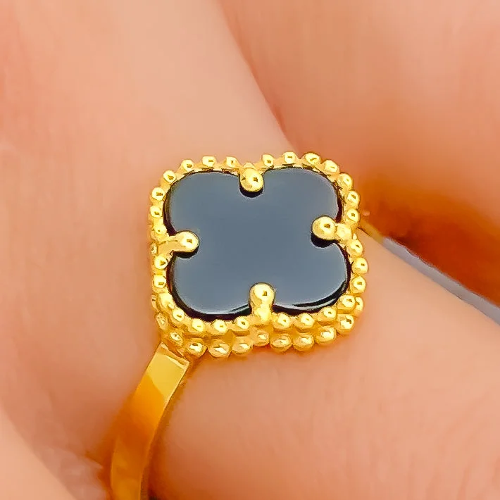 Upscale Plush 21K Gold Ring - Size 7.25