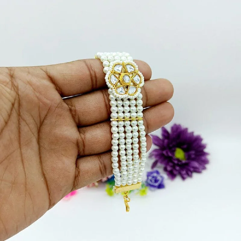 Shree Jai Sai Art Gold Plated Bracelet