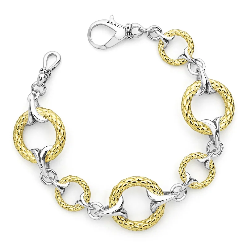 Tuileries Link Bracelet - Two Tone Gold + Silver