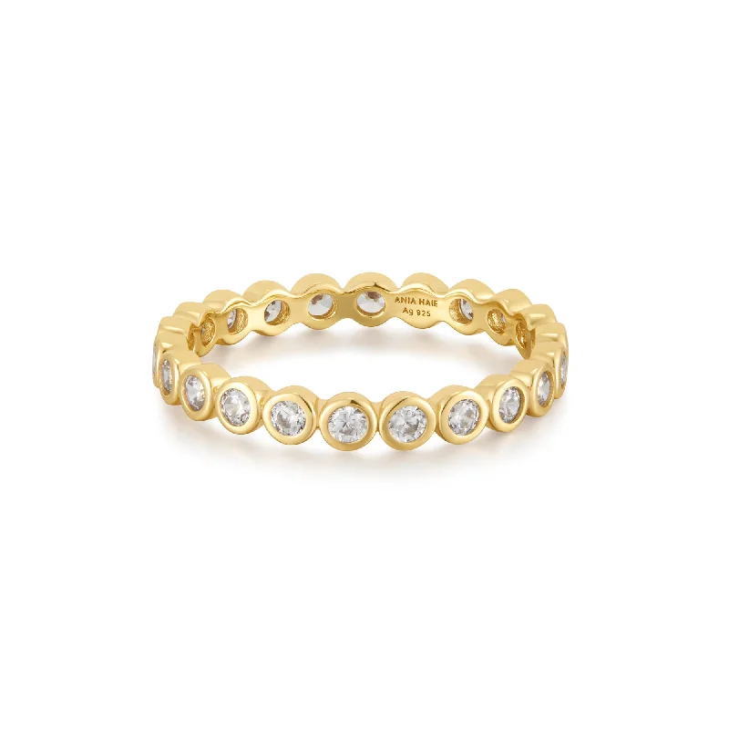 Gold Bezel Set Ring