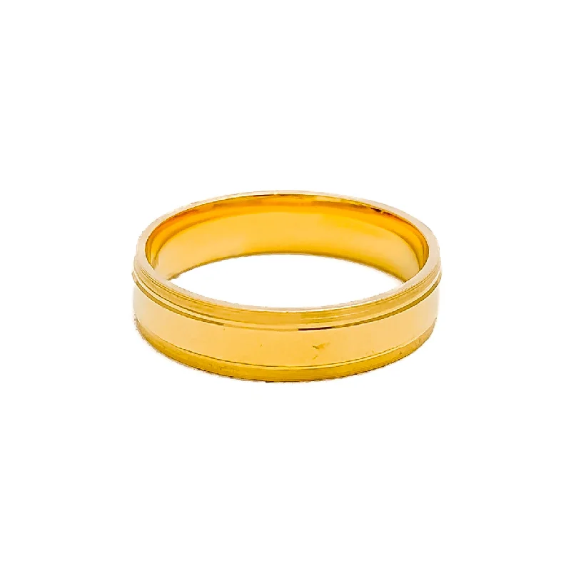 Opulent Gleaming 22k Gold Band