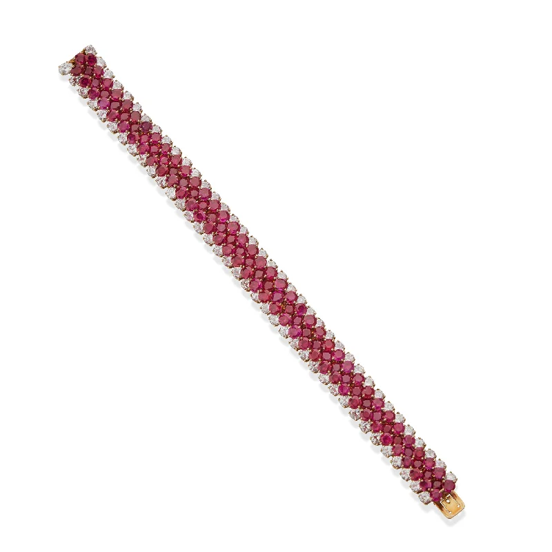 Van Cleef & Arpels No-Heat Burma Ruby Bracelet