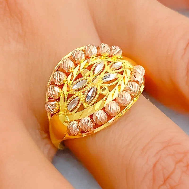 Vibrant Charming 22k Gold Ring