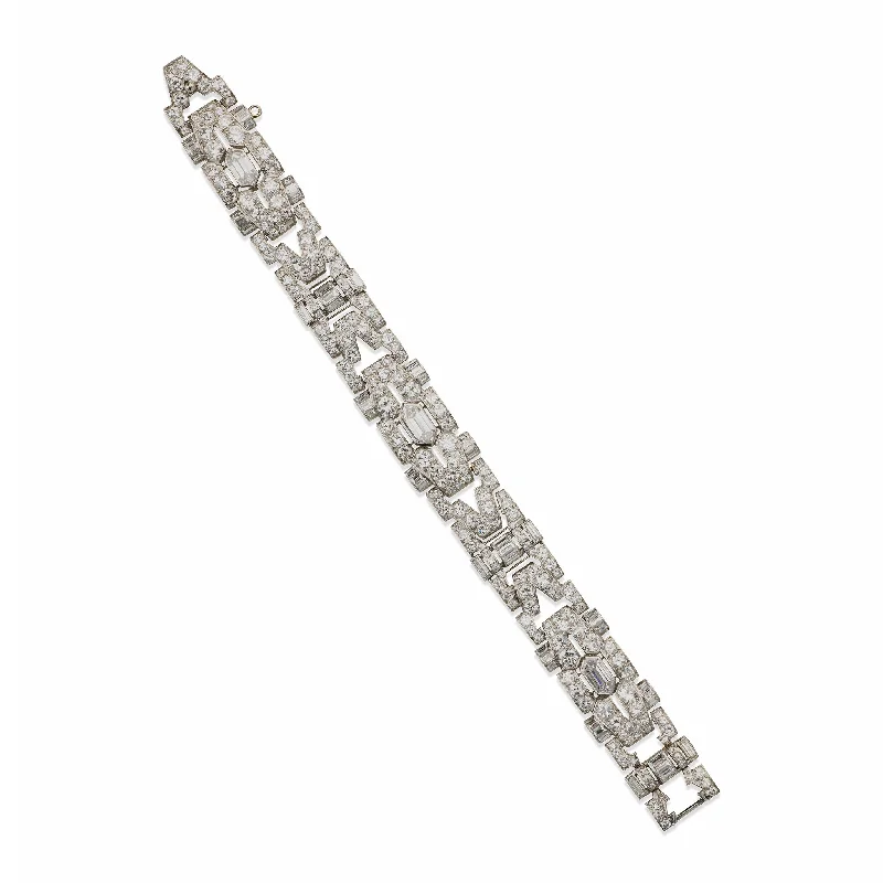 1930s Art Deco Diamond Bracelet