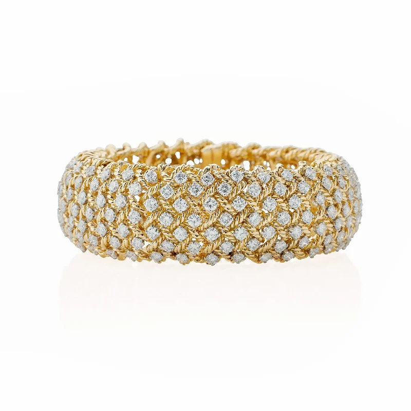 Boucheron Paris 18K Gold and Diamond Bracelet, Verger Frères